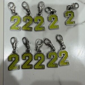 Golden Goose Number 2 Charm Bright Green Enamel – NEW – Authentic